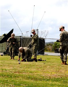 NMCB 1 DET Okinawa Sailors conduct SCWS training 140417-N-EP471-005