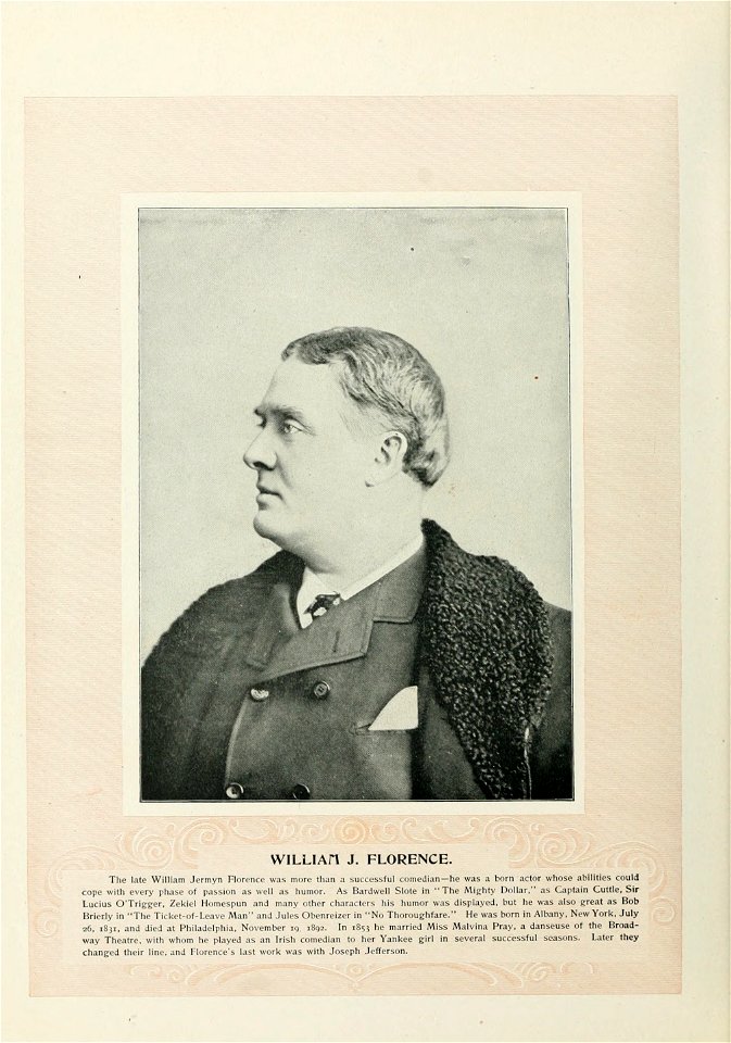 Marie Burroughs Art Portfolio 063 - William J. Florence