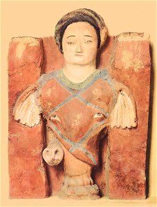 Man-Elephant statue, Kizil Caves
