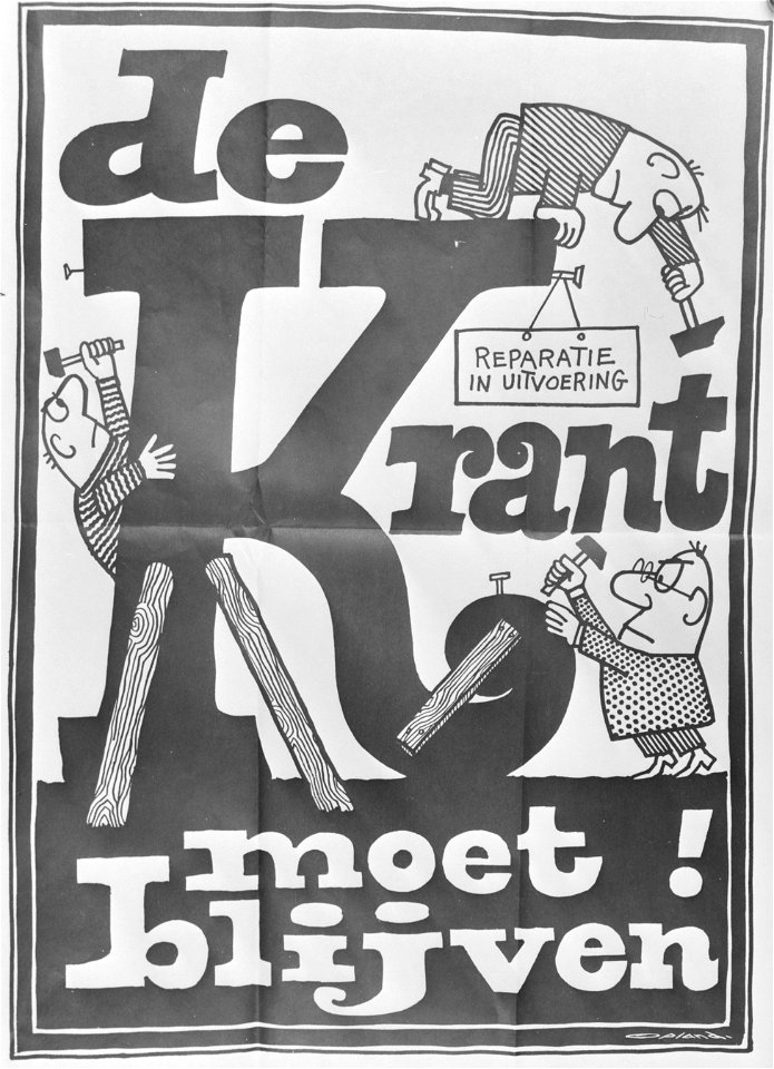 Affiche_De_krant_moet_blijven,_Bestanddeelnr_924-3827