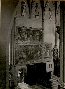 Maria Saal, Gothische Wandgemälde in der Apsis. (BildID 15509823)