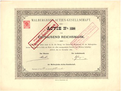 Malbergbahn 1896 photo