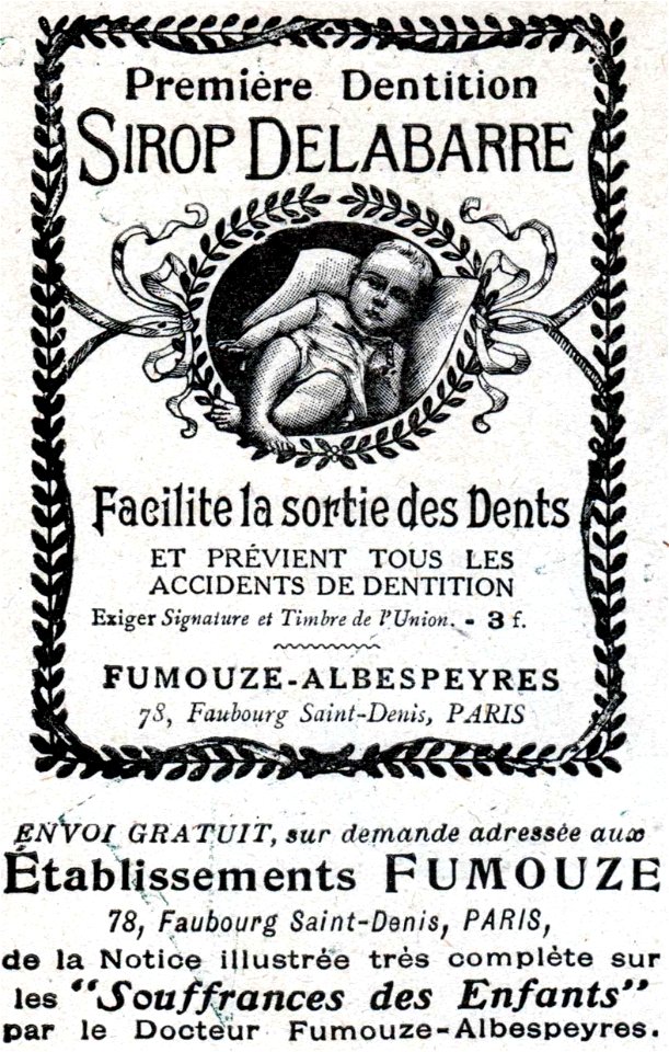 No 3791, 30 Octobre 1915, Sirop Delabarre