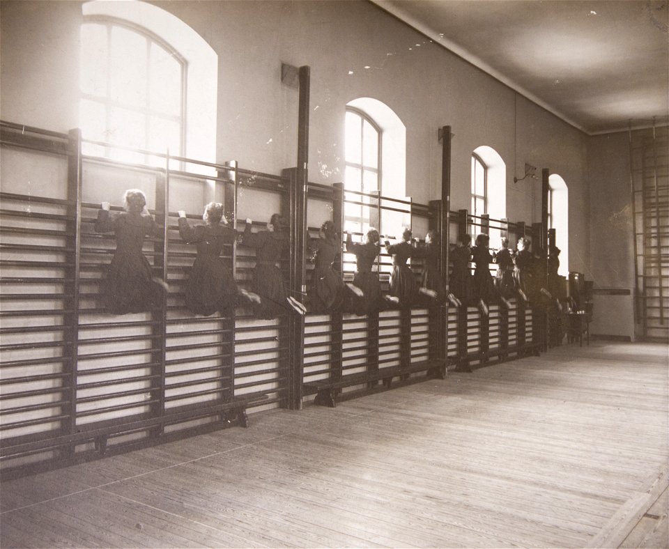 Linggymnastik Gymnastiska Centralinstitutet Stockholm ca 1900 gih0067