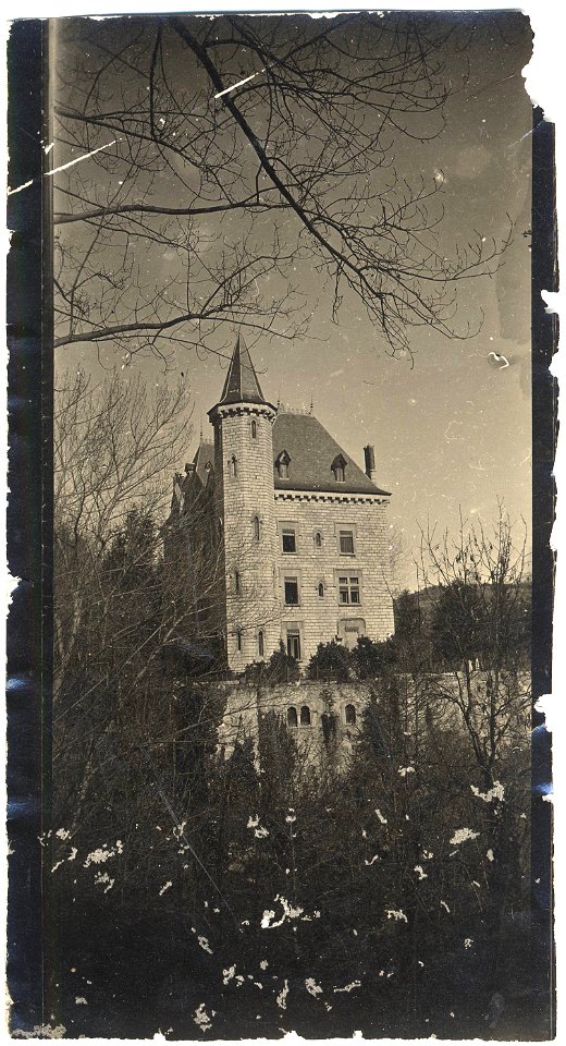 Mon habitation. Château de Roselle - Fonds Berthelé - 49Fi1773