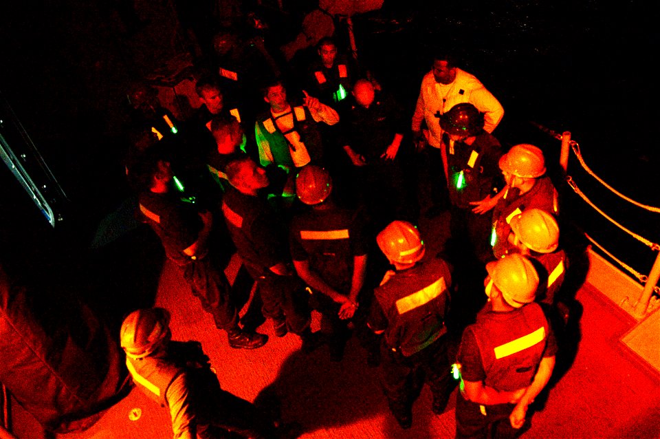 Man-overboard drill 141030-N-GW918-195