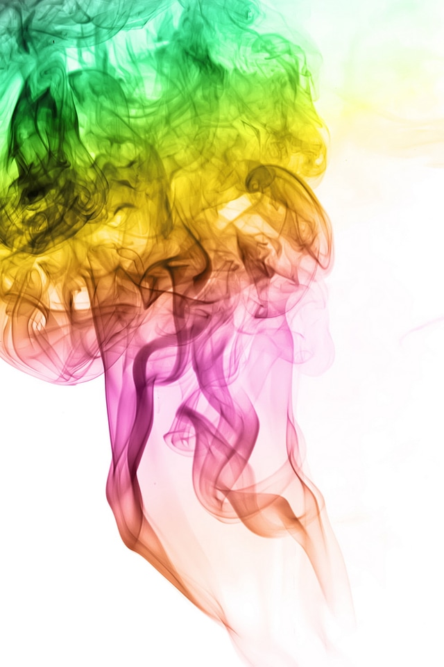 Multicolored smoke