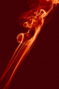 Red smoke photo