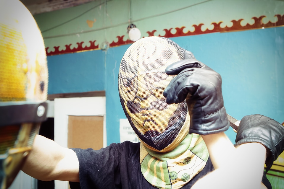 Fighter in the mask