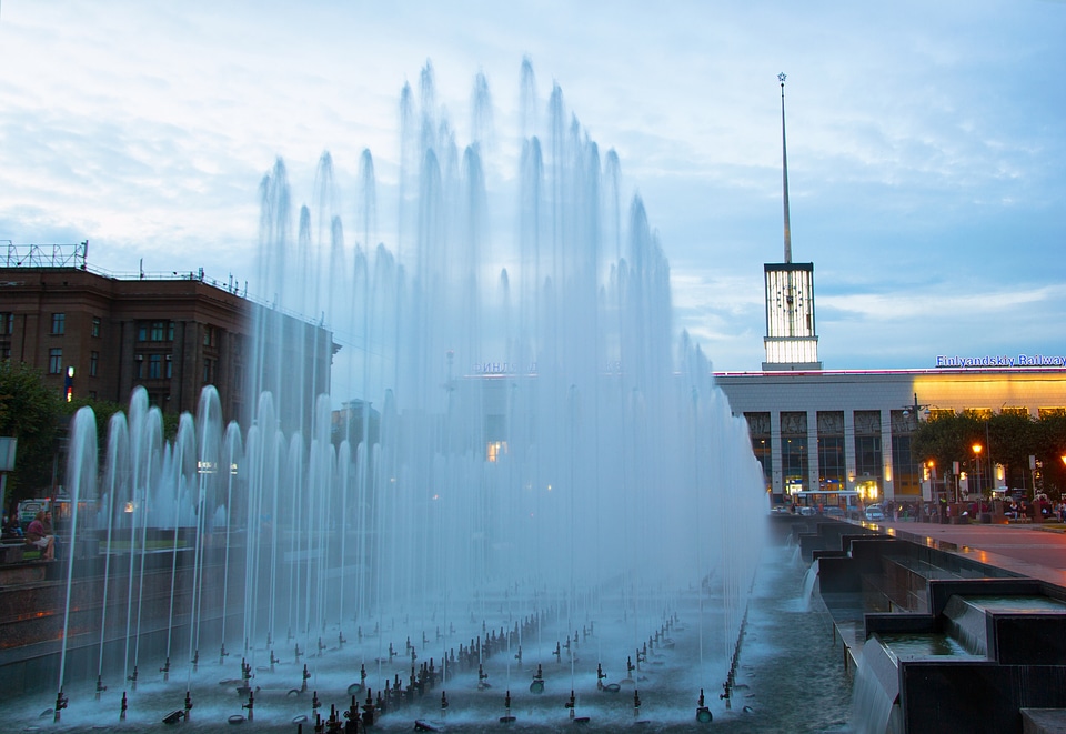 Fountain in Saint Petersburg photo