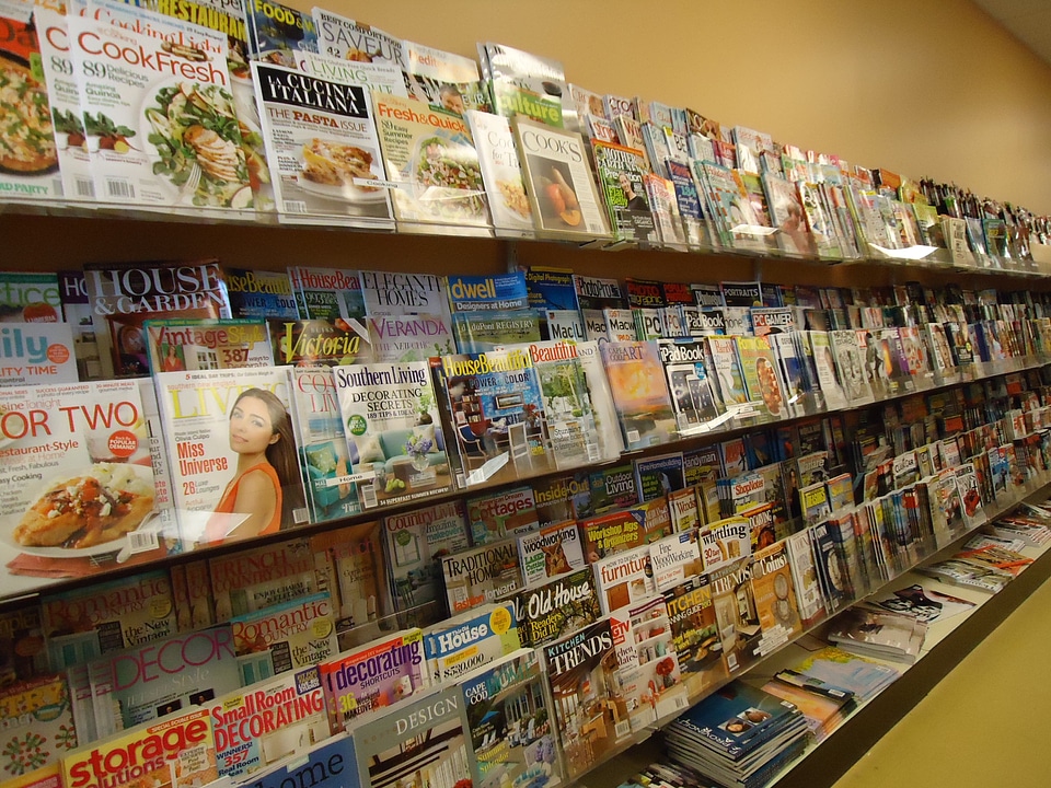 Magazine racks photo