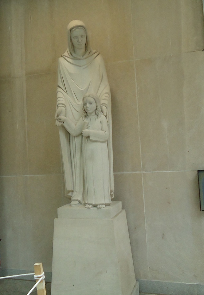 Marble statue of a saint