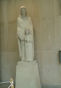 Marble statue of a saint