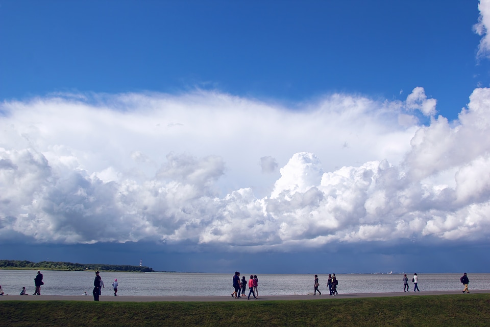 People on the beach