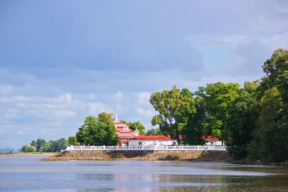 Sea coast and house