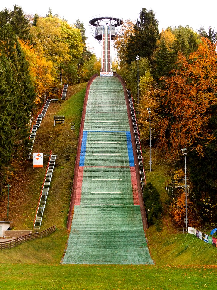 Ski Jumping Hill Without Snow photo