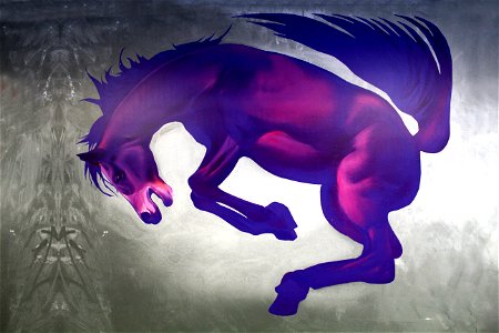 Purple Horse Horse Like Mammal Fictional Character