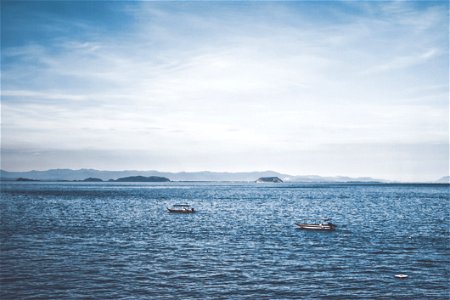 Two Boats In Ocean photo