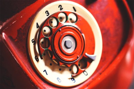 Close-up Photo Of Rotary Telephone photo