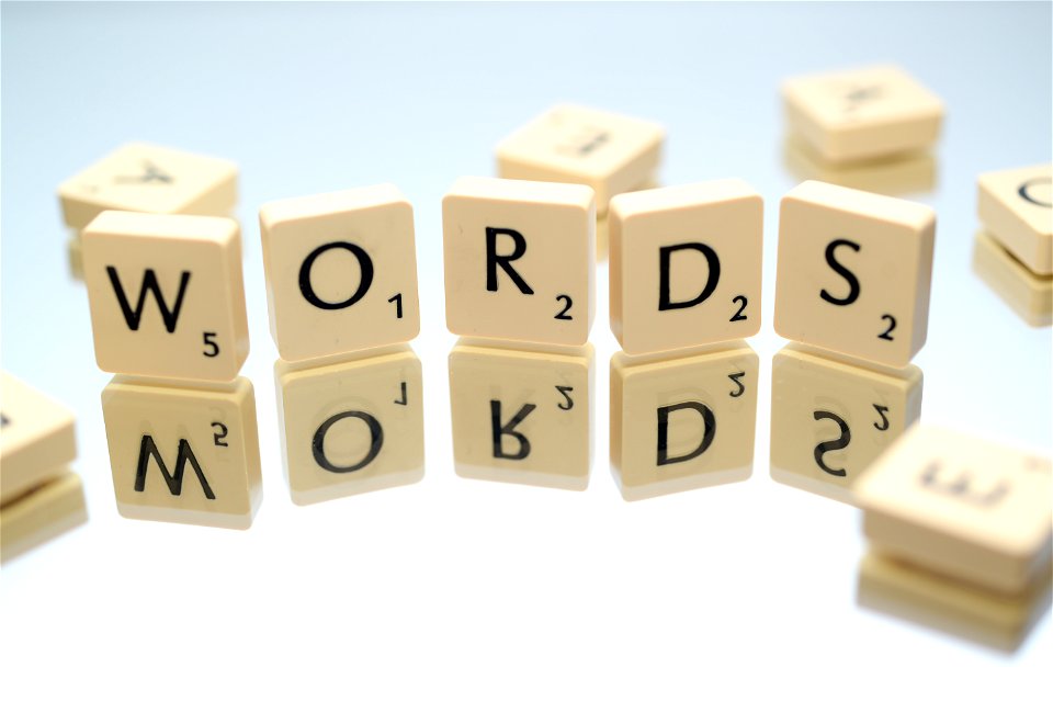 Words Text Scrabble Blocks