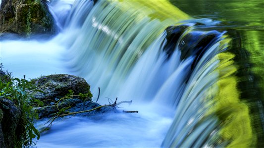Time-lapse Photo Of Waterfalls photo