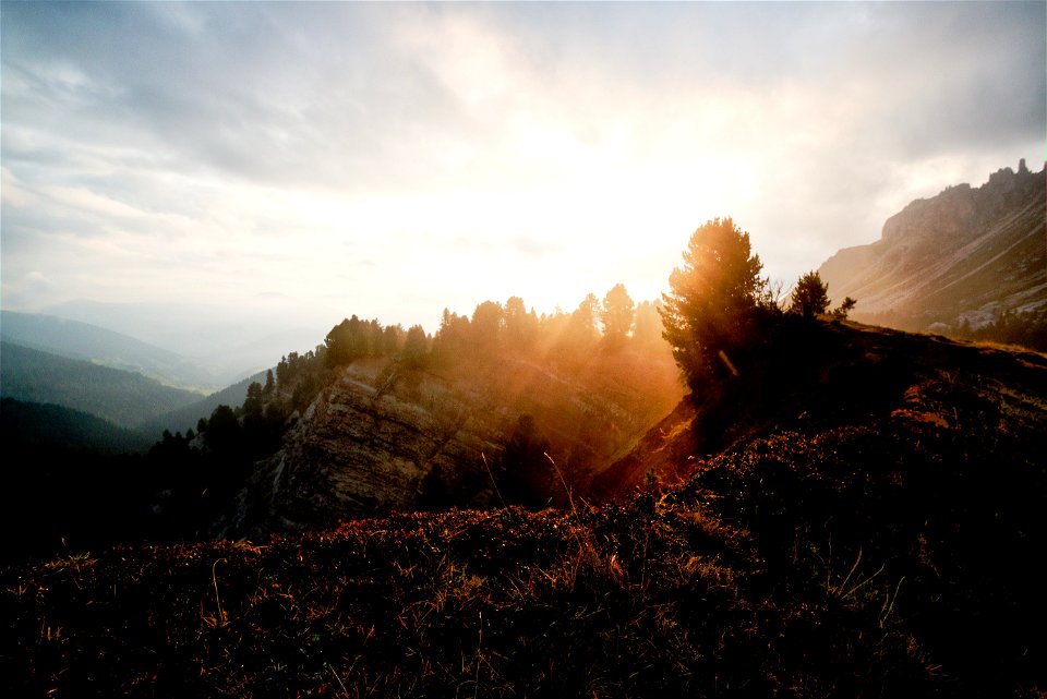 Mountain Ranges During Golden Hour