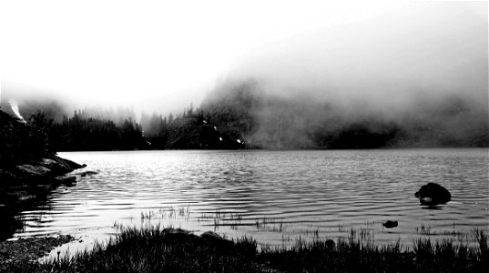 Gray Scale Body Of Water photo