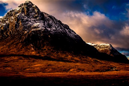 Panoramic Photography Of Rock Mountain photo