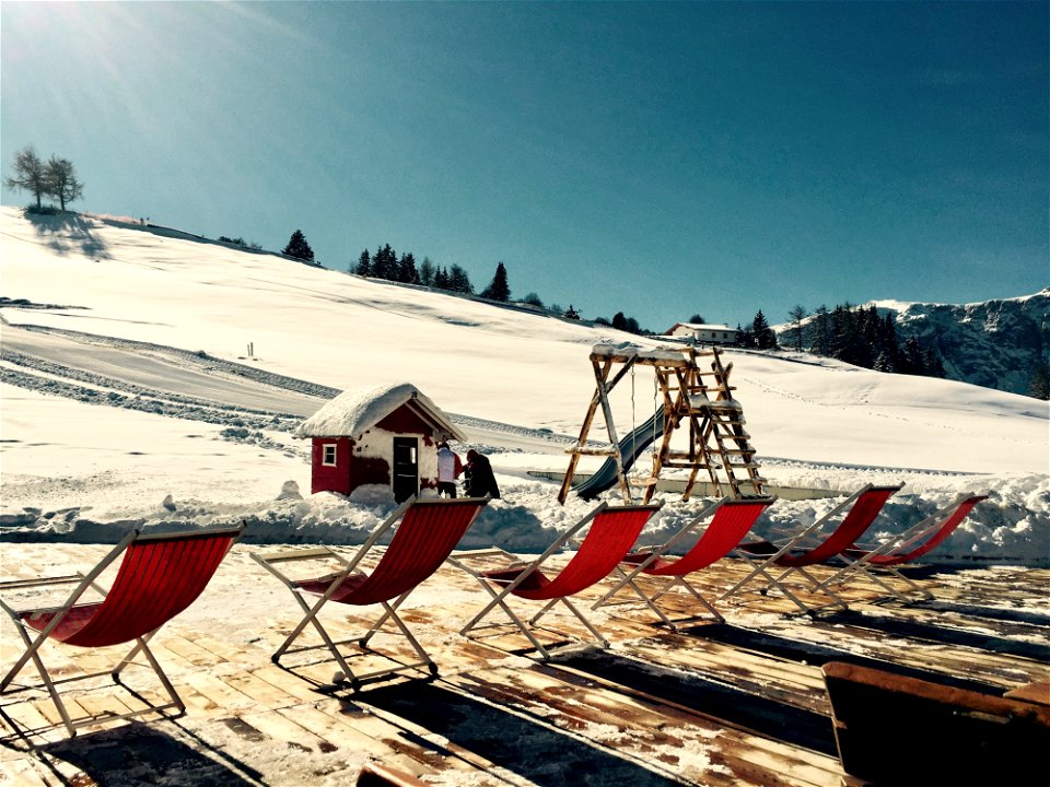 Red Folding Chair photo