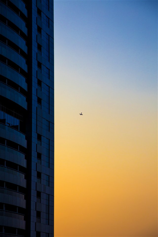 Glass Building In Golden Hour Photography