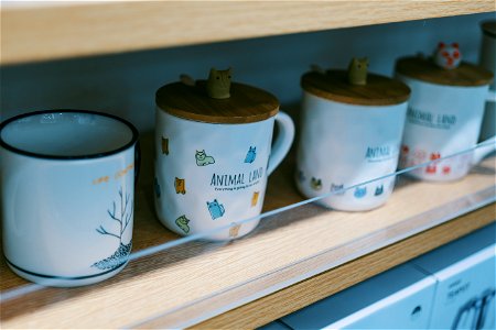 Four Ceramic Mug With Caps photo