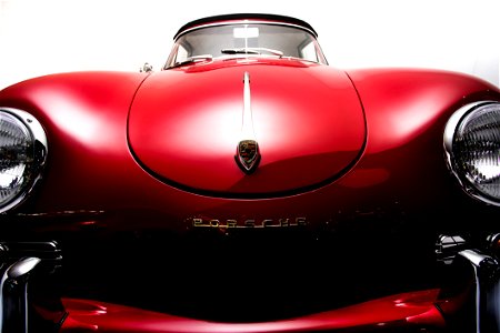 Classic Red Porsche Car photo