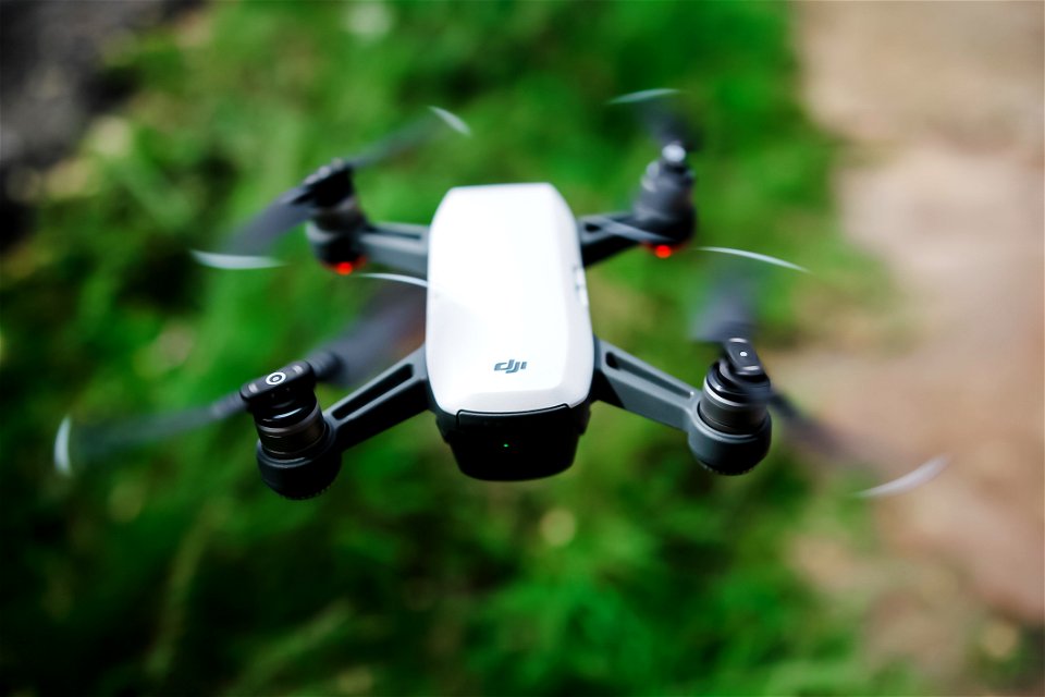 Black And White Quadcopter Drone
