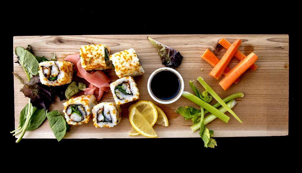 Cooked Food On Brown Wooden Board photo