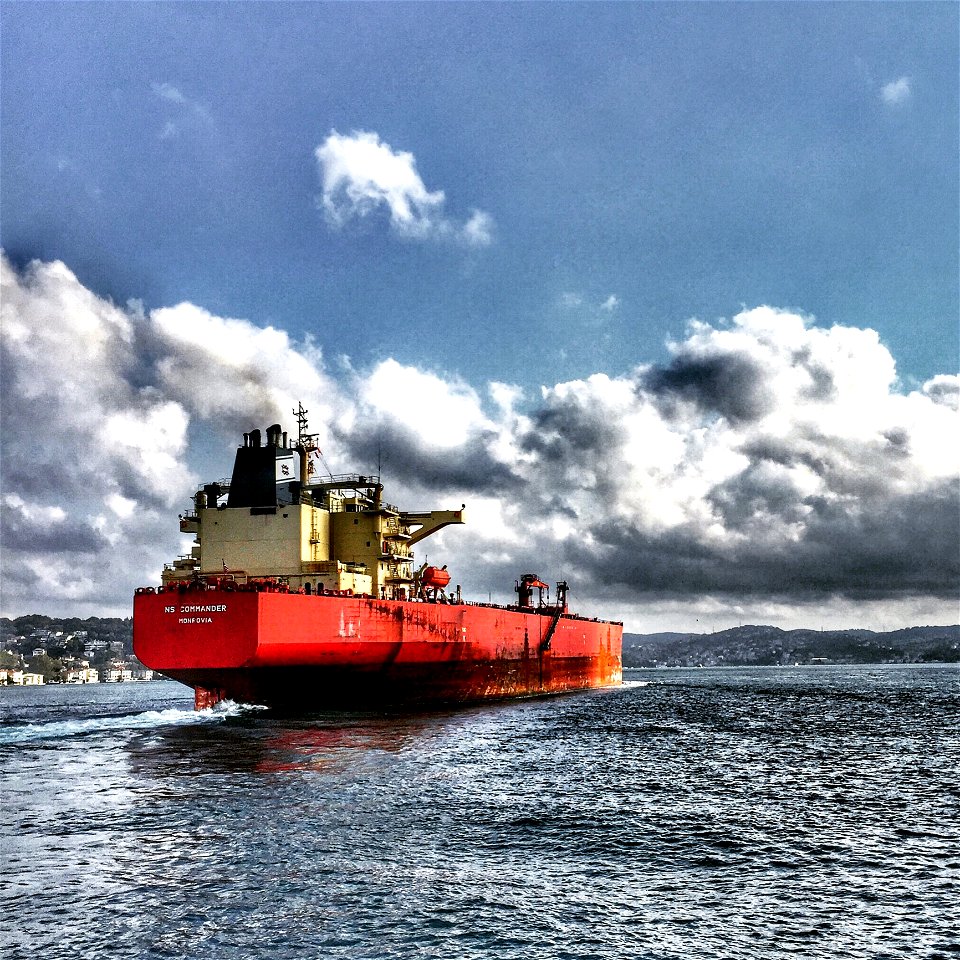 Cargo Ship On The Sea photo