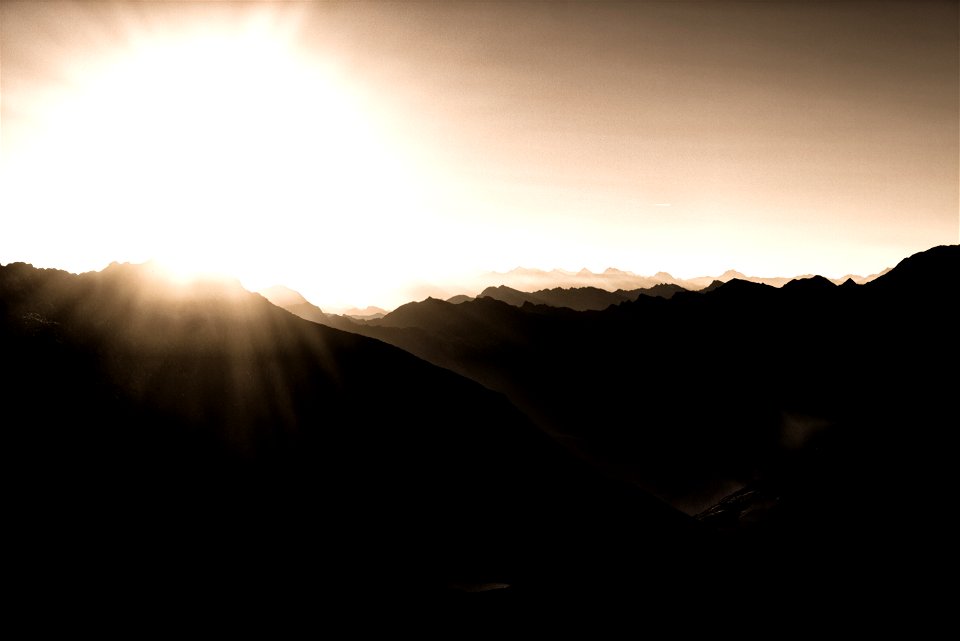 Photography Of Mountains During Sunrise