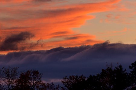 Photography Of Nimbus Clouds During Sunset photo