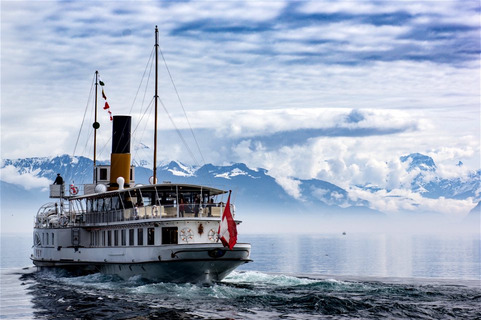 White And Red Boat photo