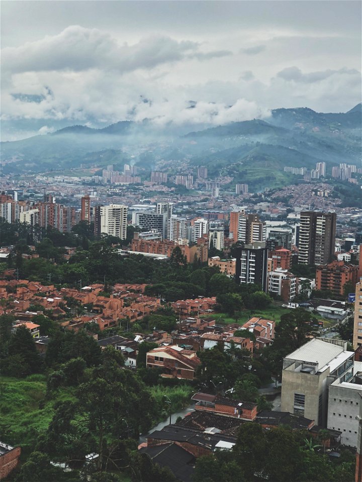 Aerial View Of City Buildings