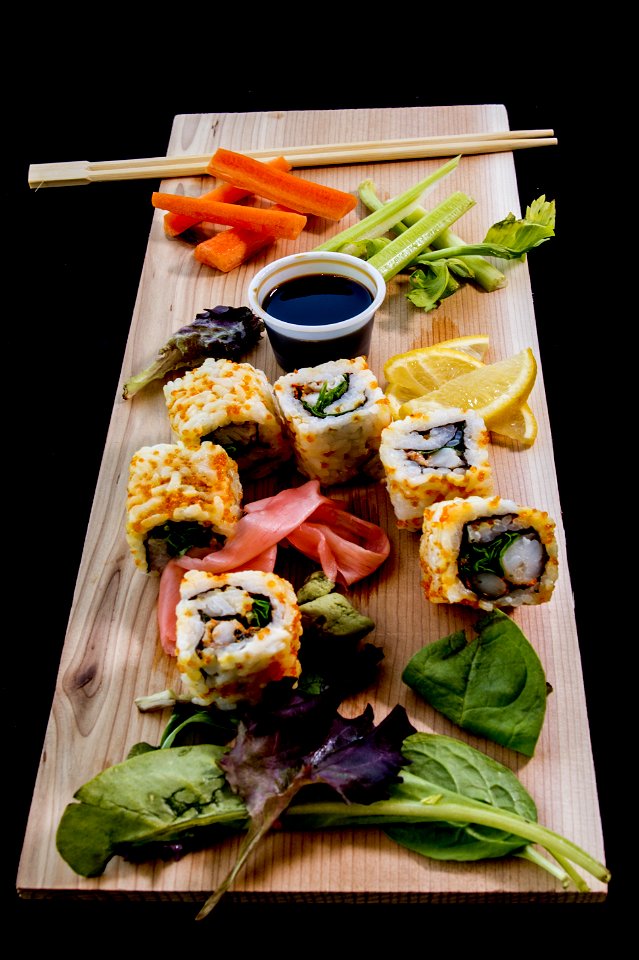 Variety Of Foods With Chopsticks