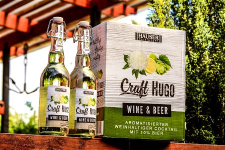Two Craft Hugo Wine amp Beer Bootles photo