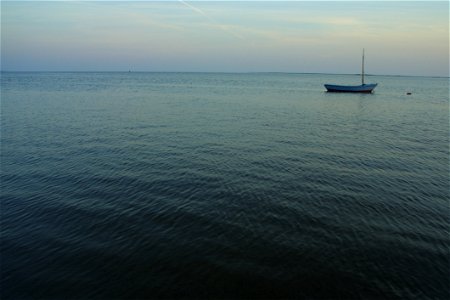 Boat On Ocean photo