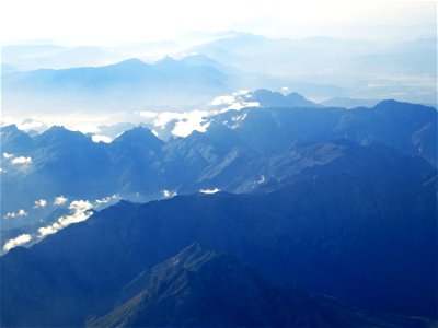 Aerial Shot Of Mountain photo
