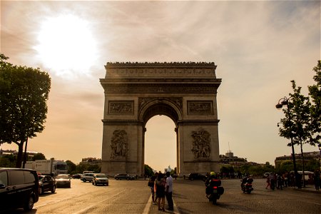 Arc De Triomphe In Paris France photo