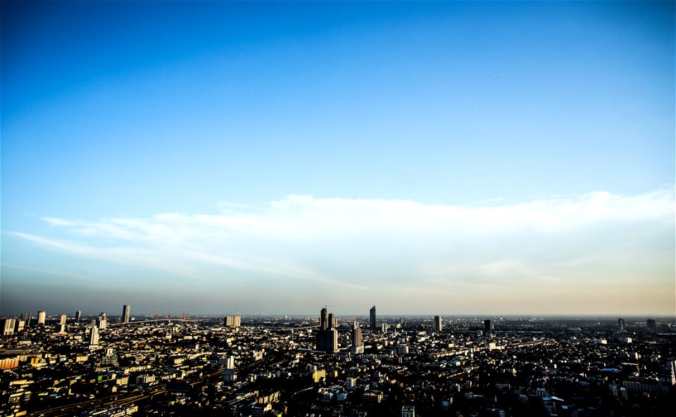 City Horizon Under Clear Skies