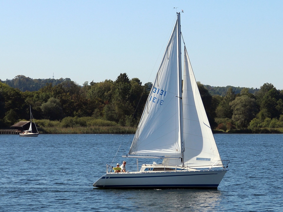 Sailing boat boat water