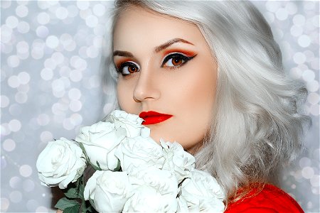Eyebrow Beauty Human Hair Color Lip photo