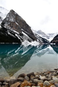 Water Mountain Glacial Lake Lake photo
