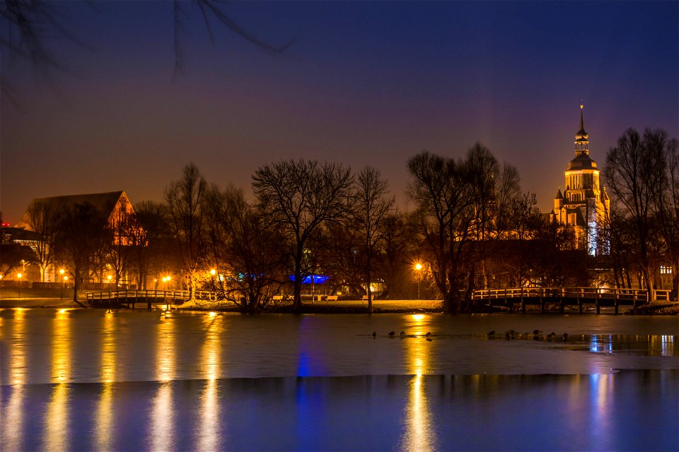 Yellow And Blue Tower photo