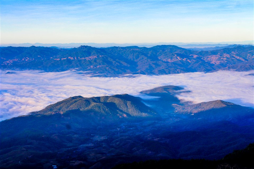 Mountain With Clouds photo